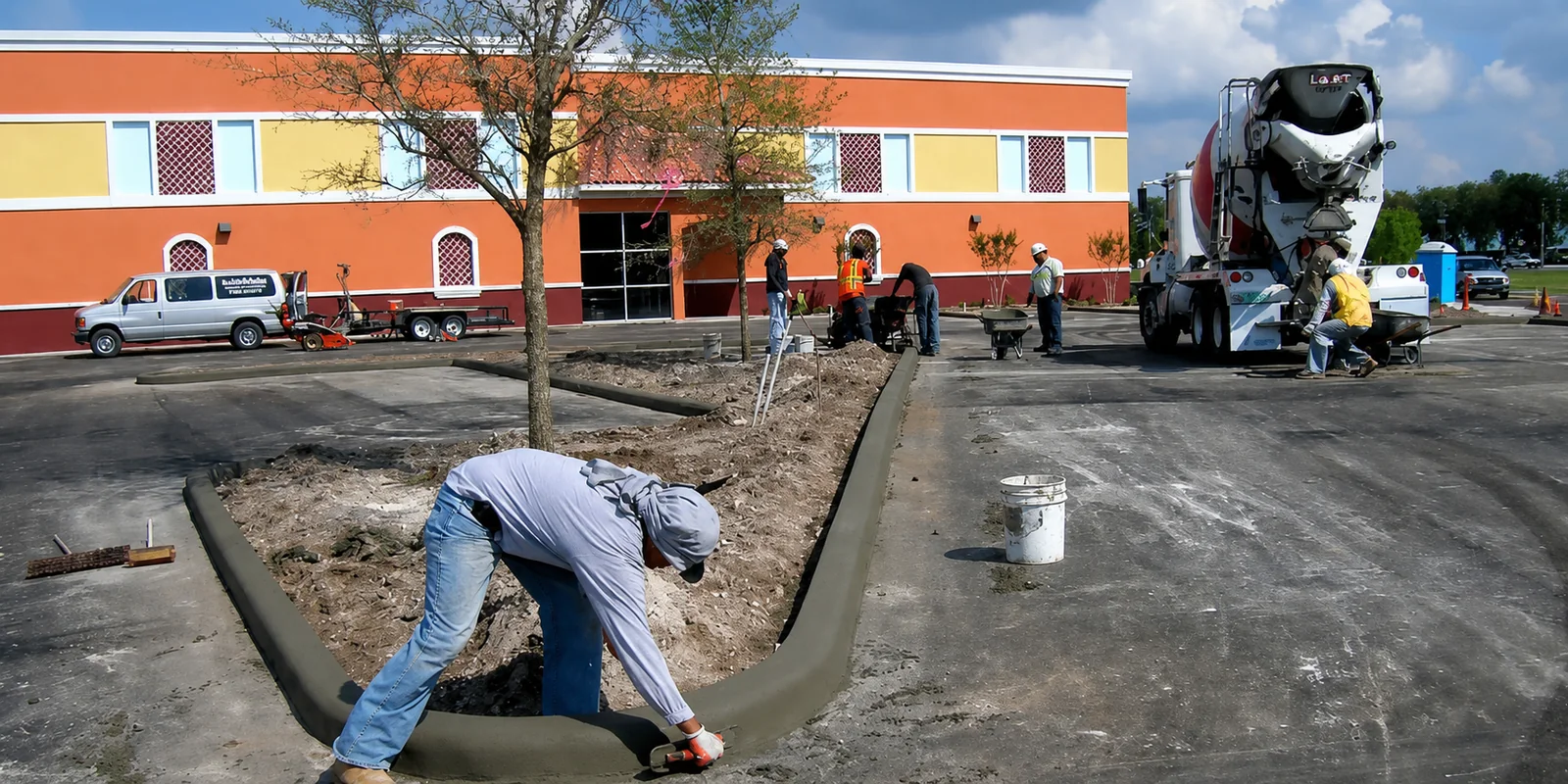 Construction work at the Dance and Gymnastics Academy facility