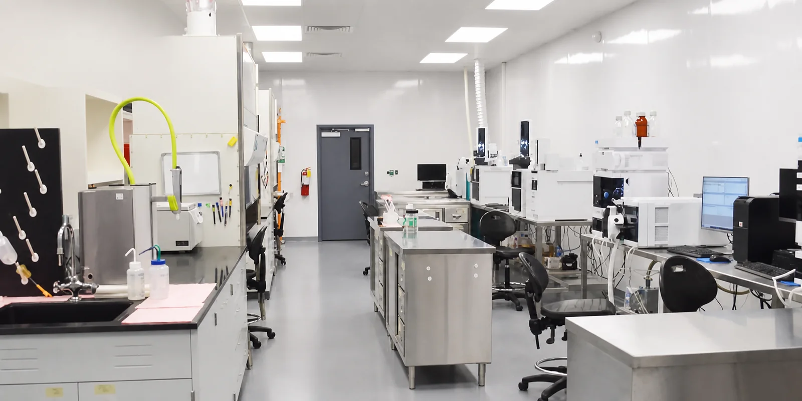 Completed laboratory interior constructed for Method Testing Labs